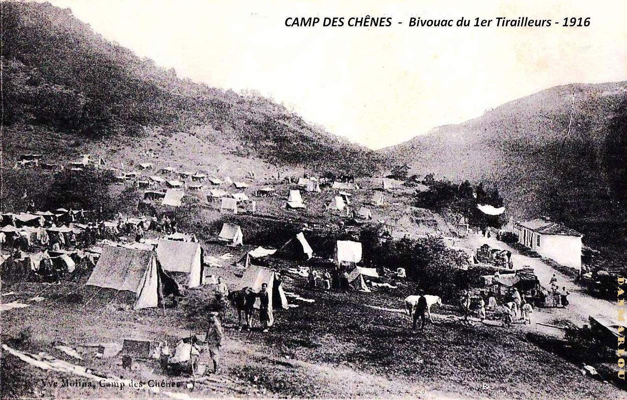 Camp des Chenes - Blida - Gorges Chiffa - Vue Generale - 1916.jpg